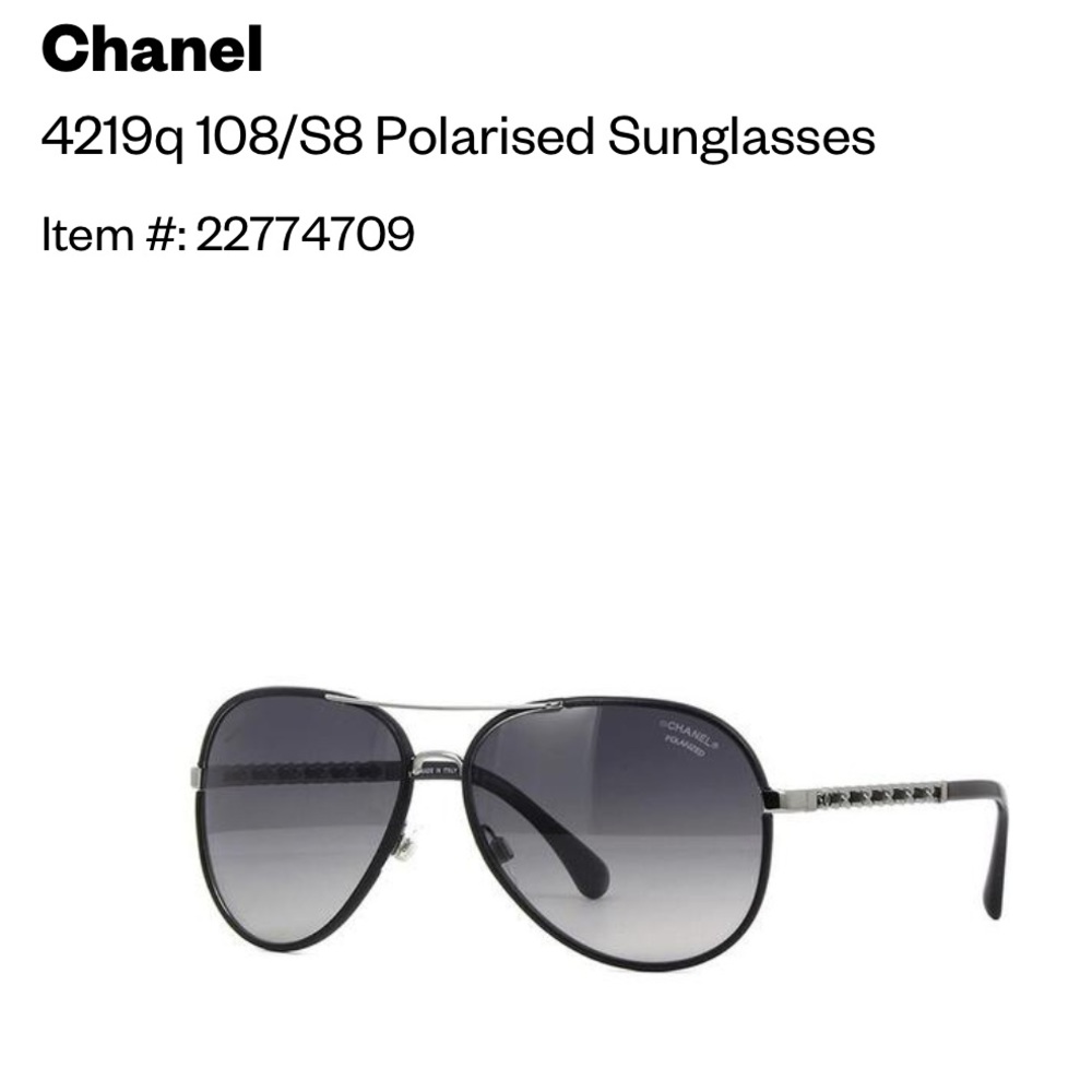 Chanel Polarized Suns (no case, will ship in a different case)